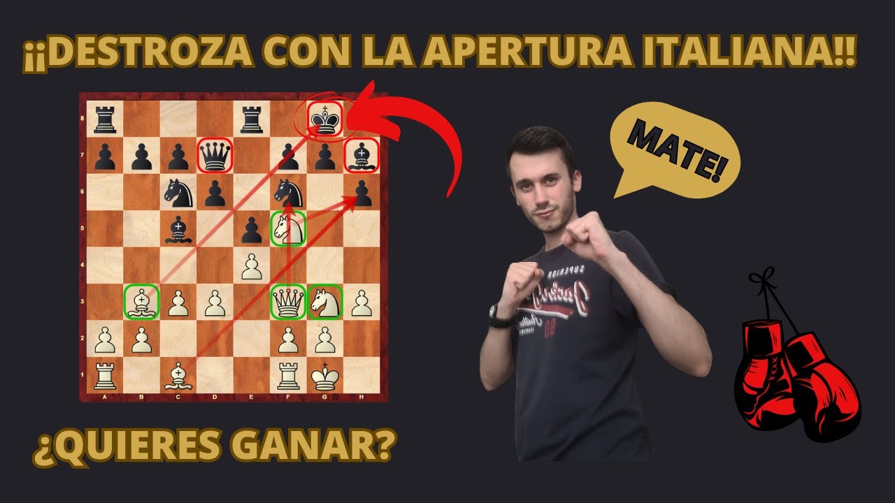 DESTROZA con la apertura ITALIANA en ajedrez!! (Fácil)