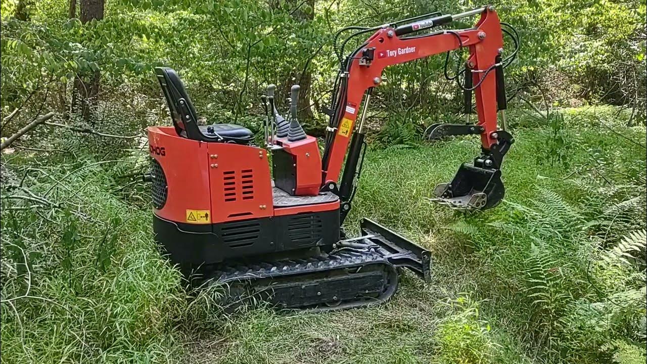 Gardner's Groundhog mini excavator control modifications YouTube