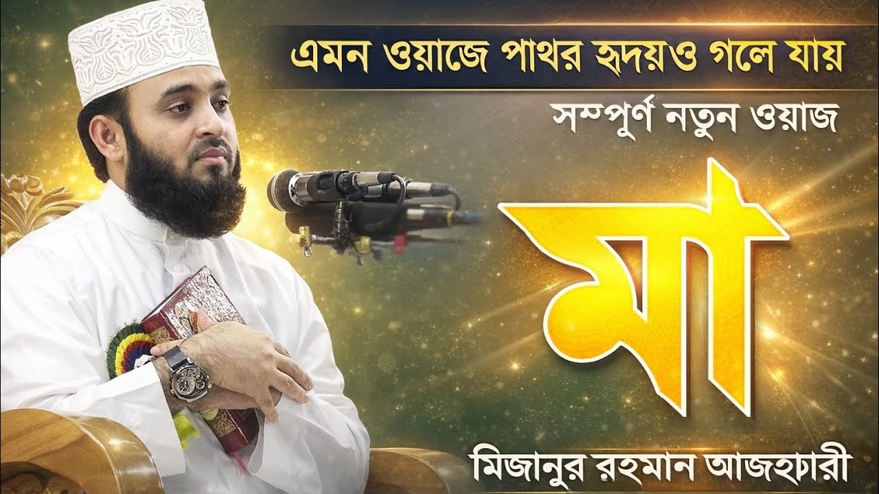 মায়ের কথা বলতে গিয়ে  কেঁদে ফেলবেন! | Mizanur Rahman Azhari Emotional Mayer Waz