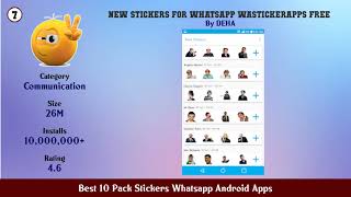 Best 10 Pack Stickers Whatsapp Android Apps screenshot 5