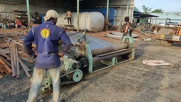 How metal sheet is made into cylindrical tank