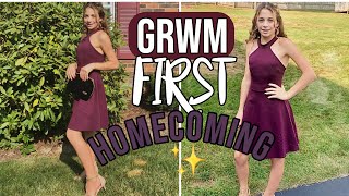 GRWM For my FIRST Homecoming!