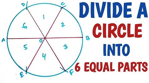 How to divide a circle into 6 equal parts.....