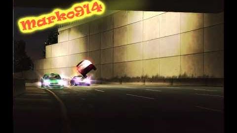 NFS Underground 2 Drag and crash
