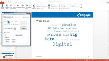 Create a Word Cloud using the Engage PowerPoint add-in