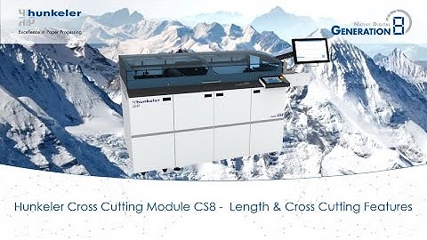 Hunkeler Cross Cutting Module CS8 -  Length & Cross Cutting Features