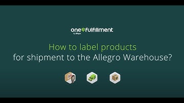 How to label products for shipment to the Allegro Warehouse?