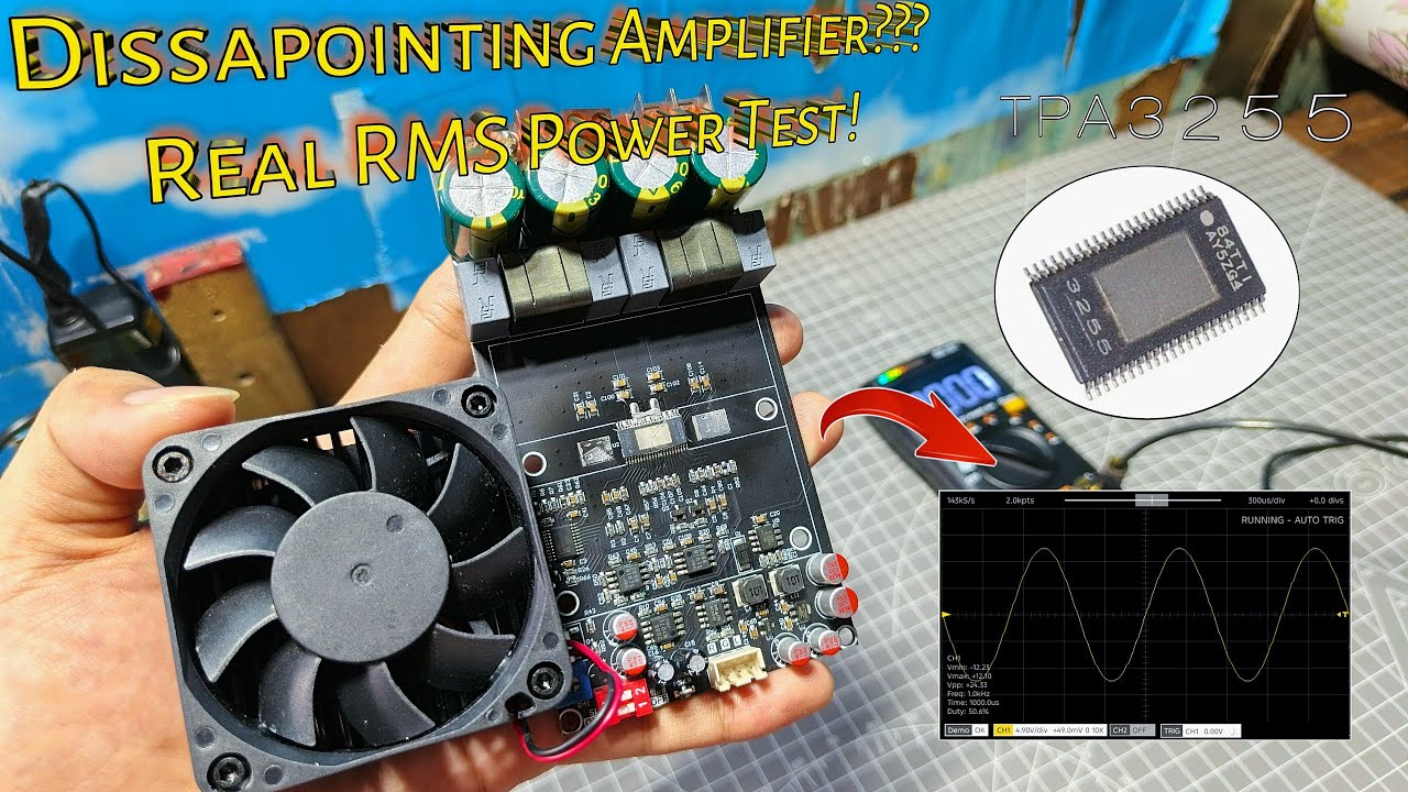 Тест и обзор среднеквадратичной мощности ZK3002!! Стоит ли оно того? #усилителькласса #tpa3255 #w...