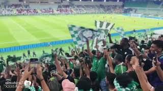 ملخص لجمهور #الأهلي في مباراة الرياض 👏🏻🥁📢