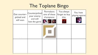 High Elo Bingo Card