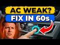 Your Car AC Isn’t Weak—You’re Using It Wrong | Fix It in 60 Seconds