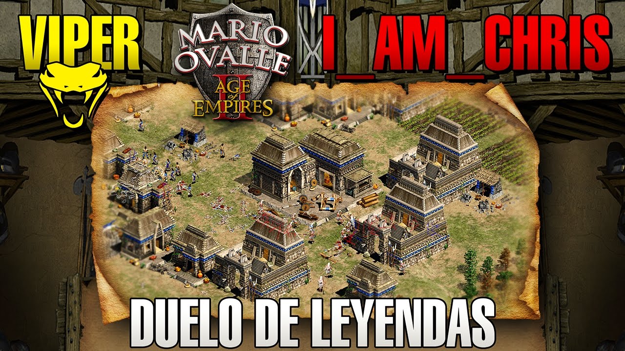 I_am_chris VS THE VIPER DUELO DE DOS GRANDISIMAS LEYENDAS AGE OF EMPIRES 2
