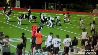 Calvin Clater Spring Football DB Work