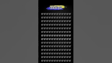 Challenge yourself to FIND 38 in 5sec #pickyourbrain