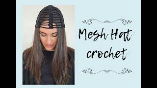 Mesh hat crochet