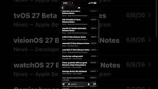 iOS 27 beta 1, watchOS beta 1, tvOS beta 1, MacBook beta 1, visionos beta 1, iPadOS beta 1 (June 8)