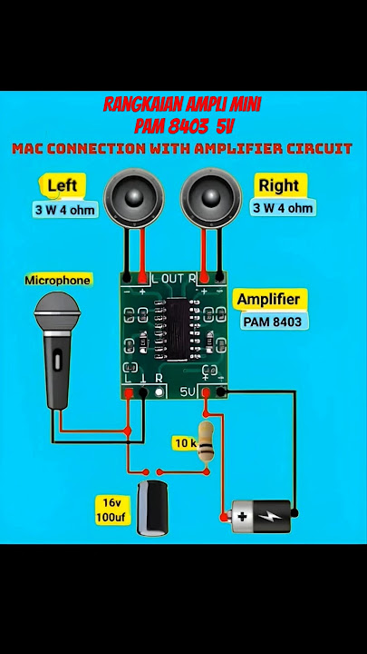 Cara Merakit ampli mini 5volt PAm 8403 #amplifier #amplimini #pam8403 #ampli5volt #tutorial #sound