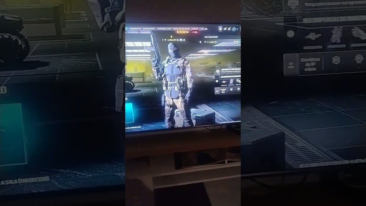 jogando WarZone na tv Samsung pela Nuvem