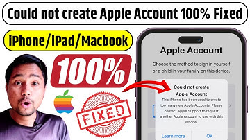 Could not create Apple Account 100% Solved [2025] | How to Create Fresh New Apple Account