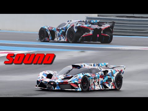 MYSTERIOUS BUGATTI RACE CARS TESTING ! (SOUND & PICTURE)