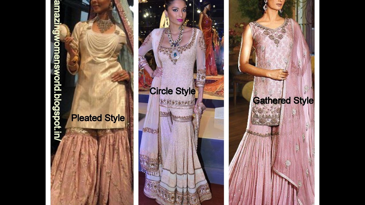 gharara frock cutting