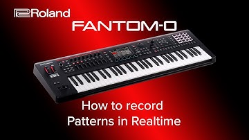 Roland FANTOM-O - How to record Patterns in Realtime