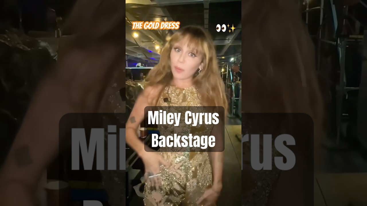 Miley Cyrus Backstage Before the Show 👀 | #shorts #mileycyrus