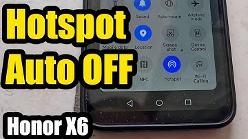 How to stop the Hotspot from automatically turning OFF? (Honor X6, Android phone)