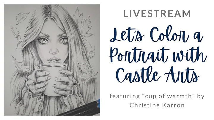 Coloring a Portrait with Castle Art Pencils Live |...