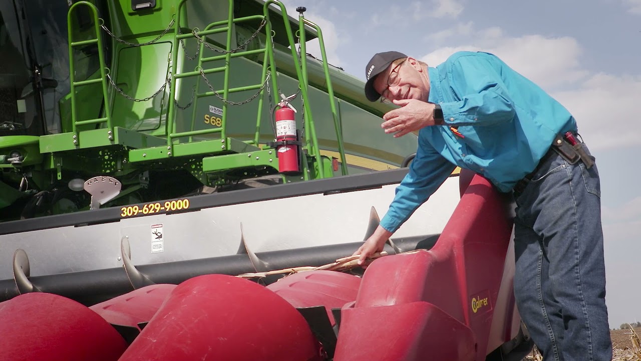 Setting Corn Head Cross Auger for Harvesting Down Corn YouTube