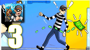 Robbery Bob - Gameplay Walkthrough Part 3 - Chapter 2: Downtown (iOS, Android)