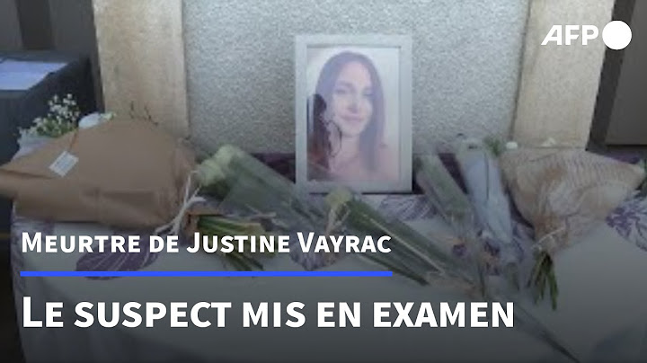 Meurtre de Justine Vayrac: le suspect mis en examen | AFP