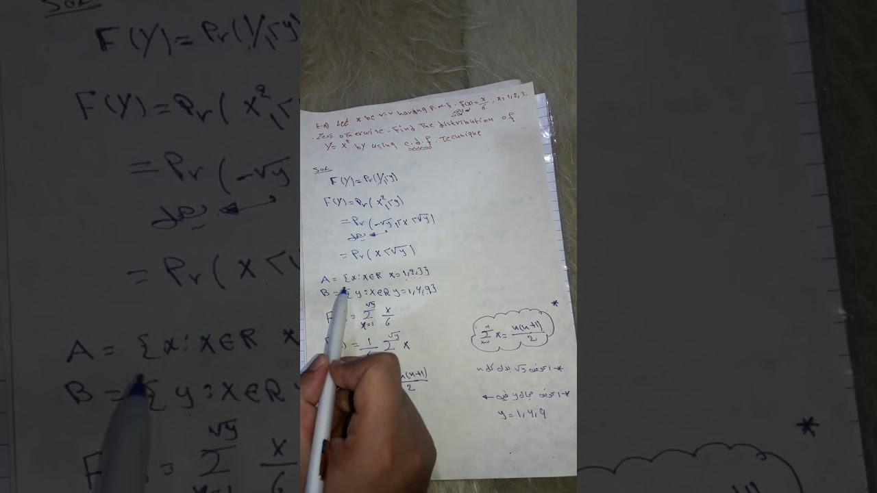 الإحصاء الرياضي/ طريقه التوزيع /محاضره 1 / الاستاذ ابوالفضل