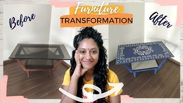 Bone Inlay Coffee Table | Upcycle using Chalk Paint