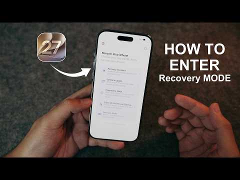 How to Enter iOS 27 System Recovery - NO Computer