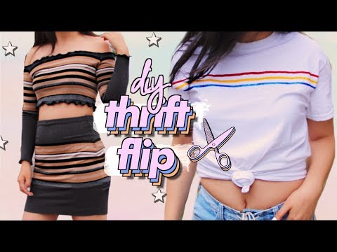 THRIFT FLIP | DIY Clothing Transformation Challenge | JENerationDIY