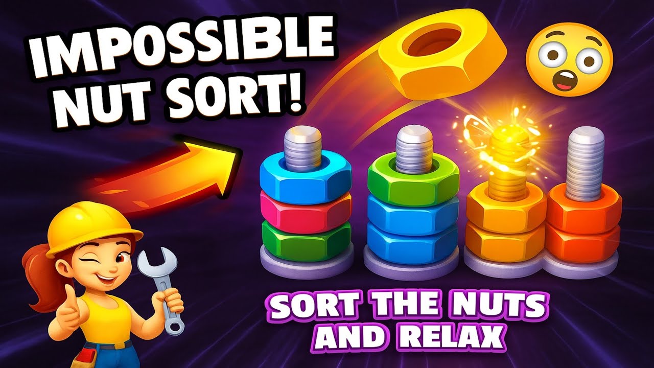 Nut Sort: Color Sorting Puzzle Gameplay Walkthrough Android - YouTube