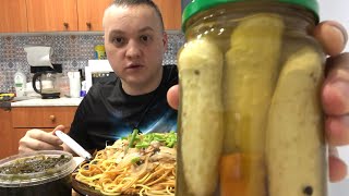 Спагетти МУКБАНГ mukbang eating