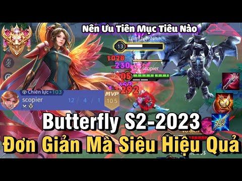 Butterfly S2-2023 Liên Quân Mobile Cách Chơi Lên Đồ Phù Hiệu Bảng Ngọc Cho Butterfly Mùa 26 Đi Rừng