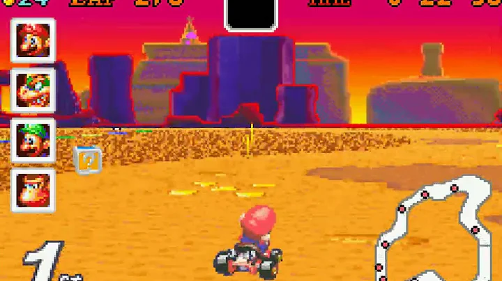 Mario Kart: Super Circuit - Extra Flower Cup (150cc) - Choco Island 1