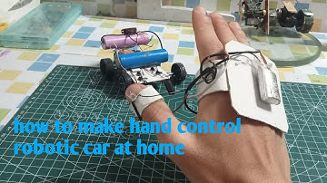 How to make a hand control robotic car at home #robotdesign #diy #diyrobot #automobile #robotkit