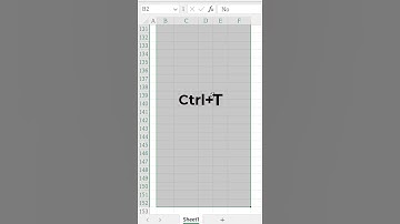 Super Cepat! Trik Membuat Tabel di Excel! Shorts