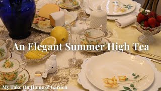 How to Set Up A Table For High Tea!! // Elegant SUMMER Table for 5