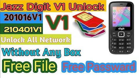 Jazz Digit 4G v1 Unlock | v1 unlock without any box