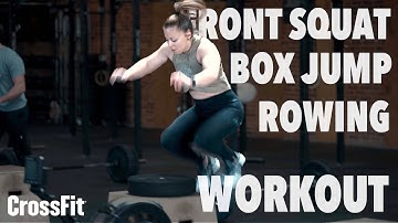 CrossFit Workout: Front Squat, Box Jump, and Box Jump
