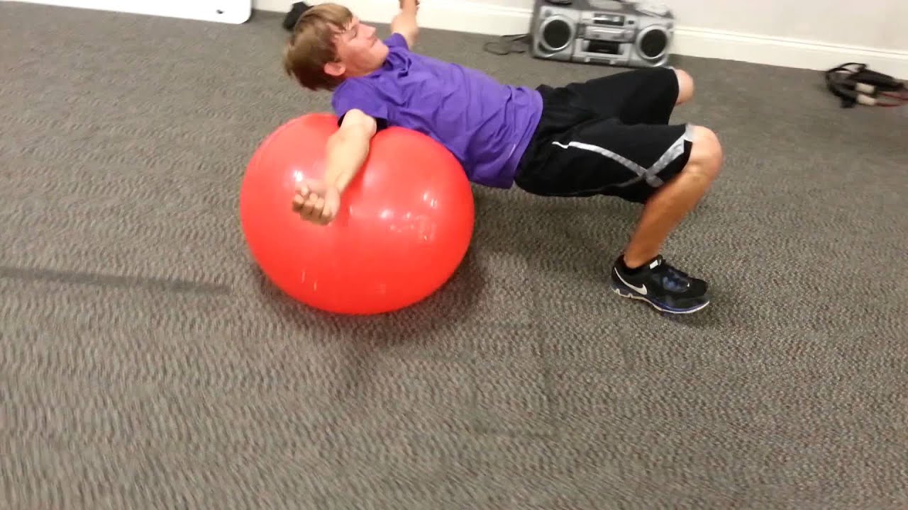 Swiss Ball Lateral Crab Walks YouTube