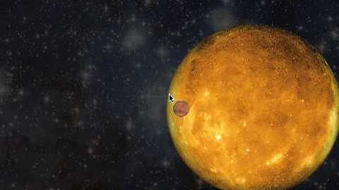 Leap Frog Solar System Simulation (Sun Full Size)