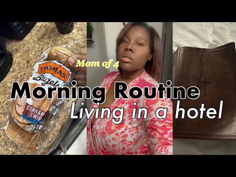 Living in a Hotel | Morning Routine | Mom of 4 |
