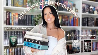 fall book recommendations 📖🍁 my favorite dark fantasy romances and gothic fantasies