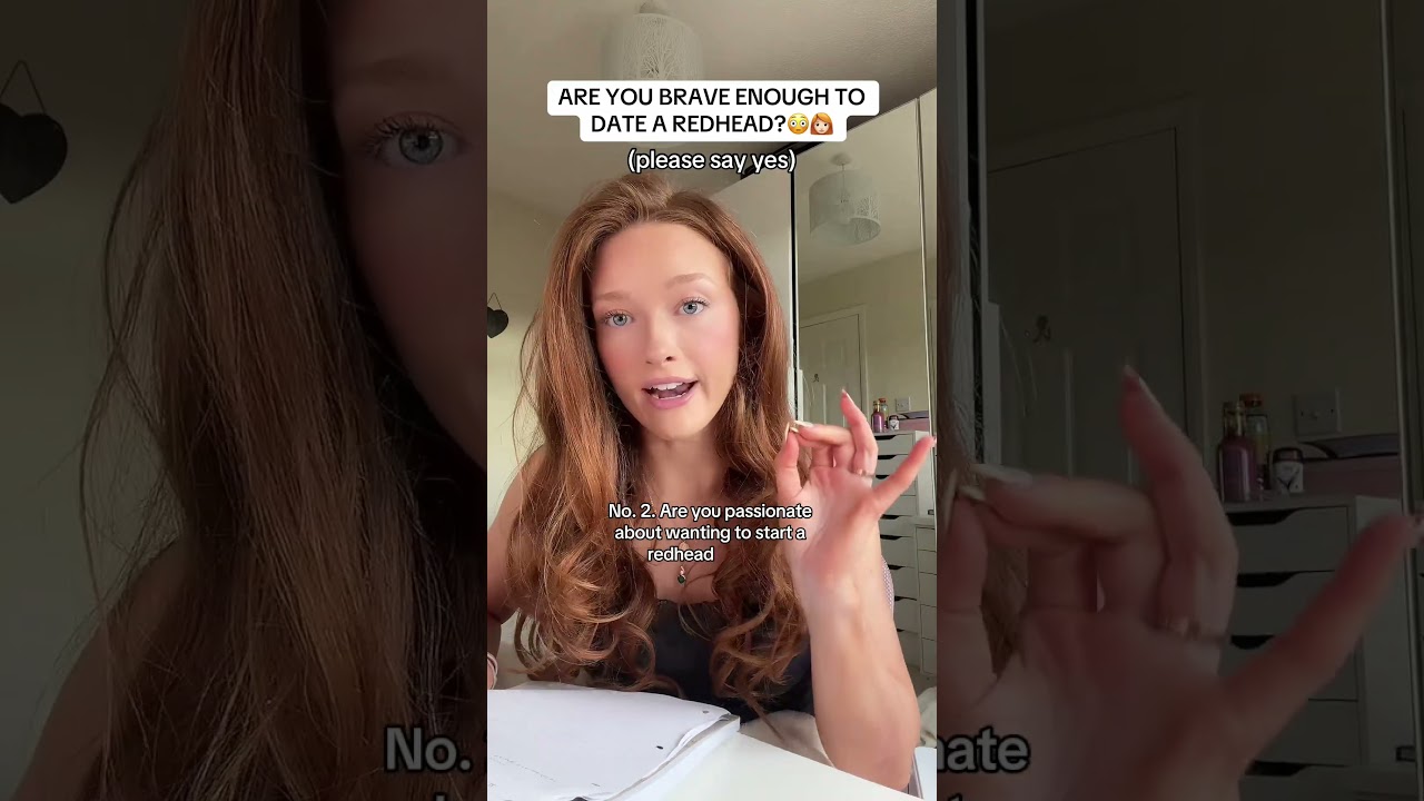 ARE YOU BRAVE ENOUGH TO DATE A REDHEAD? 👩🏻‍🦰🙏🏻 (please say yes)! #fyp #redhead #redheads
